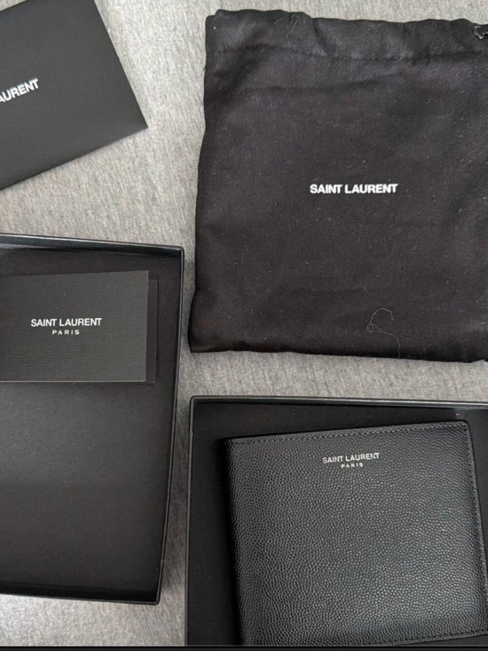 Saint Laurent Paris Men's Black Wallet